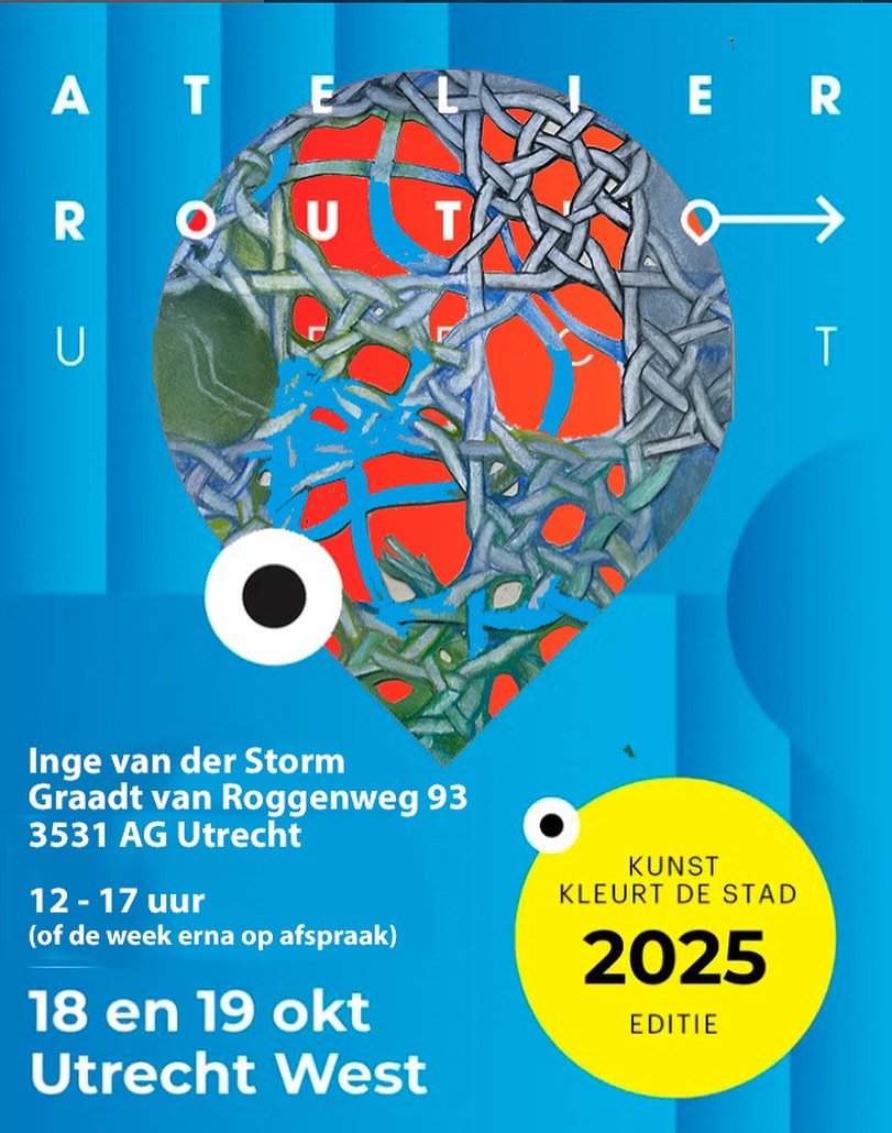 Morgen en overmorgen is Utrecht West aan de beurt! Mijn atelier is ook open, van 12 tot 17 uur: van harte welkom! 
@atelierrouteutrecht