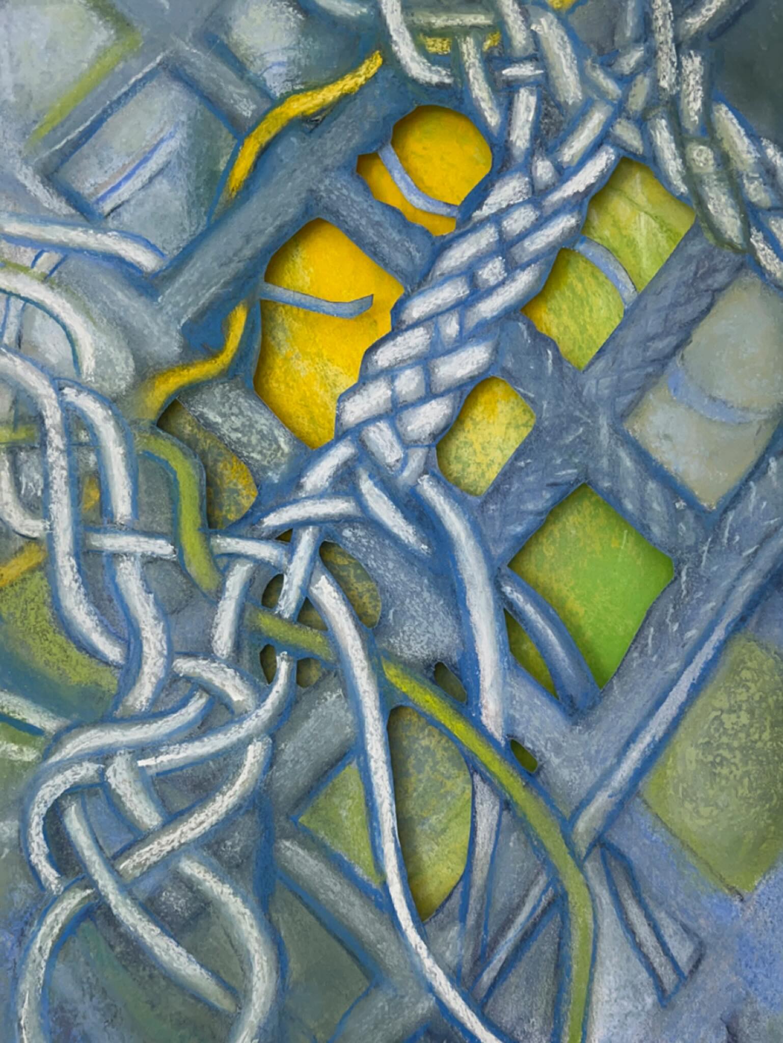 ….THE THREE ESSENTIAL WORDS ARE ‘THREADS’, ‘HOLES’, ‘DESIGN’*

Fond de Valenciennes
29,7 x 42 cm | soft pastels en cut-out 
2025

Deel VII van een serie tekeningen over kantkloswerk. 

*Pat Earnshaw in Bobbin and Needle Laces: Identification and Care,1983
.
.
.
.
.
.
.
.
.
#textileinspiration⠀
#textileart⠀⠀⠀
#workonpaper ⠀⠀⠀
#tekenkunst ⠀⠀⠀
#artutrecht⠀⠀⠀
artonpaper ⠀⠀⠀
hedendaagsekunst ⠀
textielplus 
dentelle
lace
kantklossen⠀
ingevanderstorm